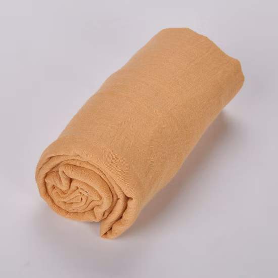 Wholesale Muslim Women Solid Color Shawl Cotton Crinkle Hijab Female Head Scarf