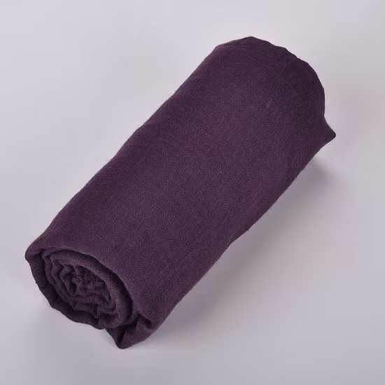 Wholesale Muslim Women Solid Color Shawl Cotton Crinkle Hijab Female Head Scarf