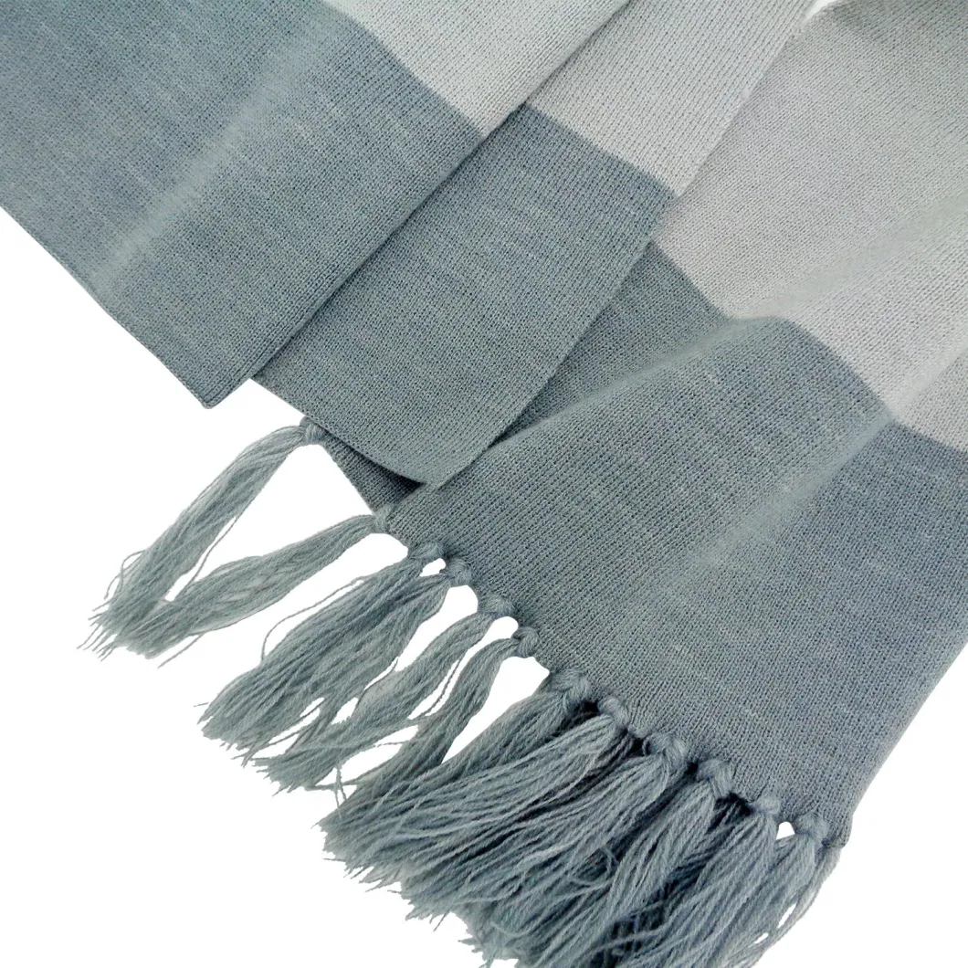 Wholesale Cutsom Knitted Men′s Scarf.